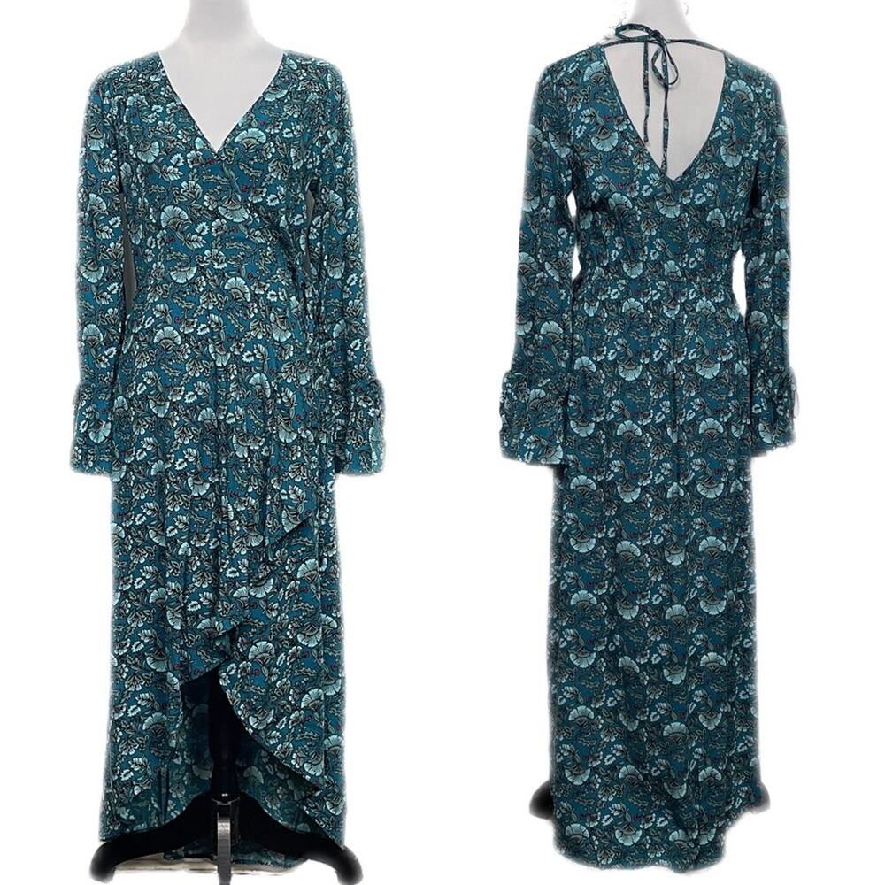 NWT - Band of the Free Jewel Floral Wrap Maxi Dress